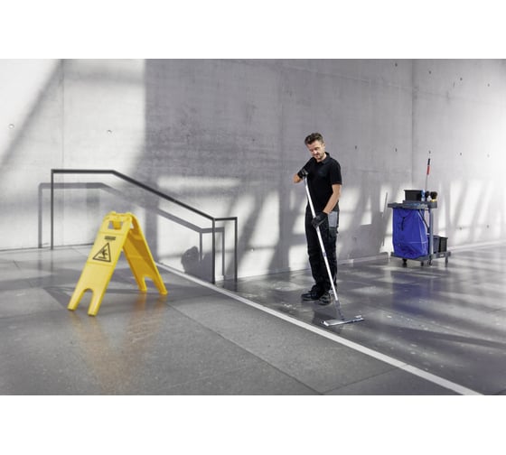 Тележка KARCHER FlexoMate Swift 50/W комплект: колесная база, 2 ведра 15 л, вертикальный отжим, 2 ведра 6 л, 2 фиксатора для ручек 1.321-000.0