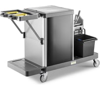 Тележка KARCHER FlexoMate ExpertPro 100/ W комплект: колесная база, 2 ведра 15 л, вертикальный отжим, 4 ведра 6 л, 1 полка, 1 ящик 16 л 1.321-007.0
