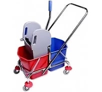 Двухведерная хромированная тележка А5 H0203 2/17 л 1007198