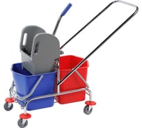 Двухведерная хромированная тележка А5 H0203 2/17 л 1007198