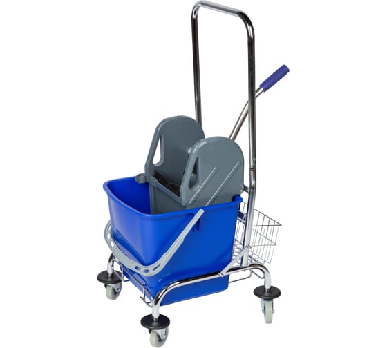 Тележка для мытья полов Luscan Professional с отжимным прессом, 26 л, 56x40x94 см 1642314