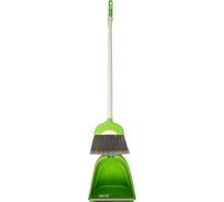 Промышленная щетка с совком Uctem-Plas зеленый AF202-G