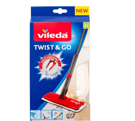 Насадка для швабры с отжимом VILEDA Twist&Go 158784