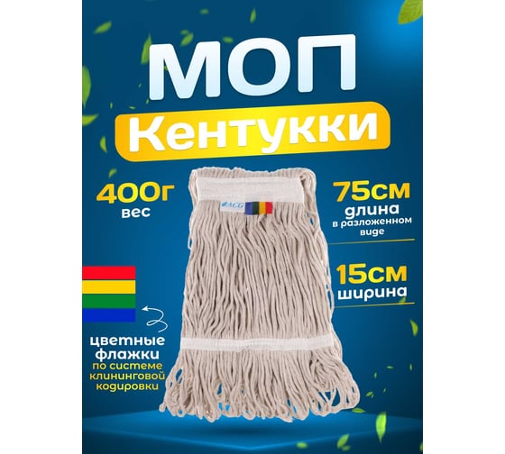 МОП Кентукки ACG хлопок, петлевой прошитый 400гр. (1шт.) 1006318