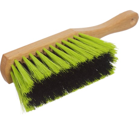 Бытовая смётка YOZHIK Дракон синтетическое волокно черно-зеленое, 240x40x16 мм, 80 пучков, колодка из бука, пропитанного воском, арт. Y/С/302/Д