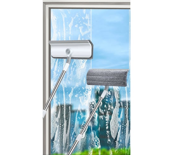 Вращающаяся окномойка RoomBroom с мягким сгоном и насадкой из микрофибры RB2097