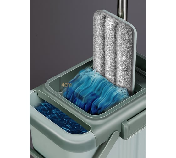 Швабра с двойной системой полоскания и отжима RoomBroom RB2075