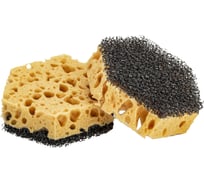 Губки для посуды LAIMA комплект 4x2 шт, крупно пористый ретикулированный поролон 880080