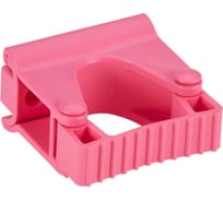 Гигиеничное настенное крепление и зажим Vikan 83 мм, розовый 10131