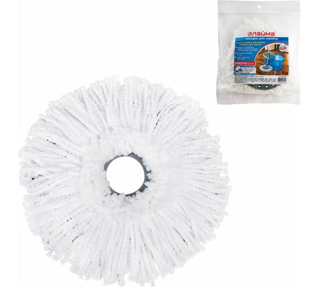 Насадка МОП LAIMA, крепление кольцо, микрофибра, d-16 см 601488
