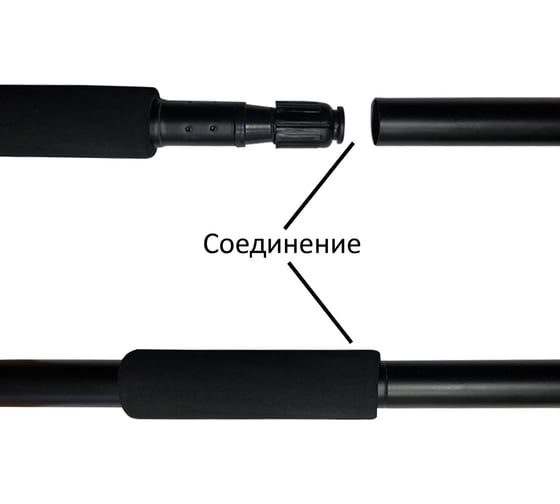 Швабра LAIMA самоотжимная, роликовый отжим, насадка PVA 26 см, черенок 110 см 601466