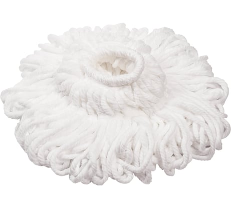 Насадка МОП LAIMA для швабры самоотжимной скручивающейся 603600, микрофибра, 30 см 603601