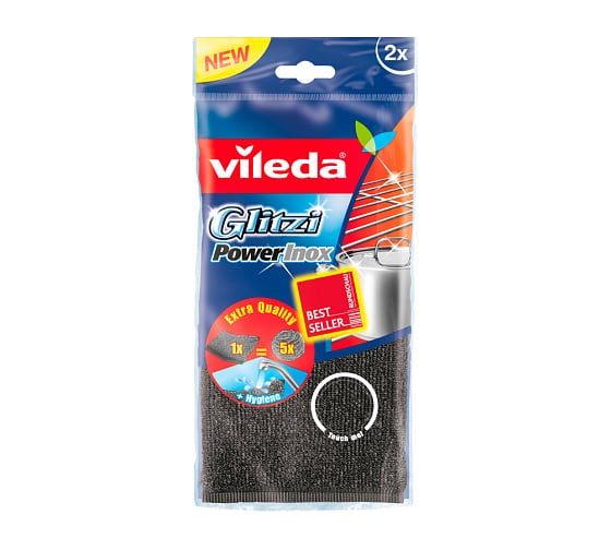 Металлическая губка VILEDA  Inox Power 2 шт. 147413 1