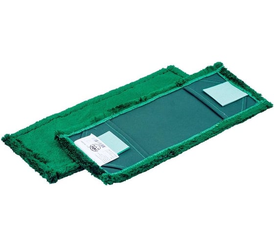 МОП плоский A-VM, 50x14 см, микрофибра, ухо+карман, зеленый MF2147 1