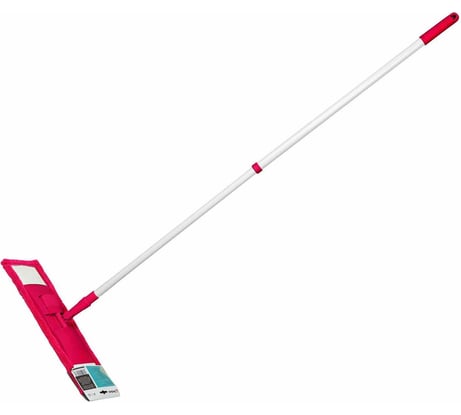 Швабра для пола с насадкой из микрофибры PERFECTO LINEA фуксия 43-392045