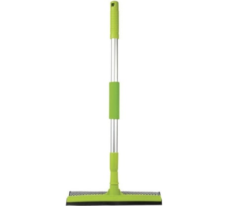 Алюминиевая стекломойка ЛЮБАША телескопическая ручка 50-90 см рабочая часть 25 см 603613