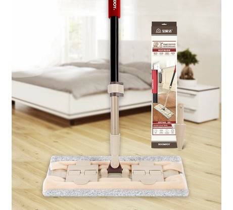 Швабра-полотер с защелками Boomjoy E1 35x11 см KGJY8659