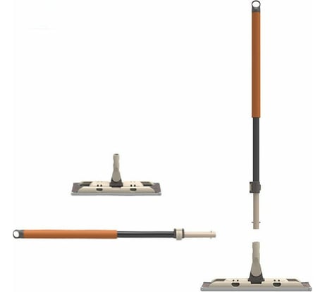 Швабра полотер с защелками Boomjoy E4 45x11 см KGJY8660