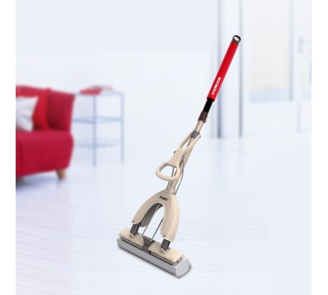 Самоотжимная швабра-бабочка Boomjoy с губкой прямоугольной ПВА KGJY8862