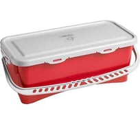 Полипропиленовое ведро TTS с ручкой и крышкой, 10 л, красное 0R003225