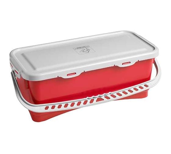 Полипропиленовое ведро TTS с ручкой и крышкой, 10 л, красное 0R003225 1