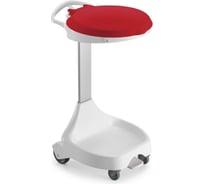 Держатель для мешка TTS Smile W-20, 120 л, с красной крышкой и педалью, с 4-мя колесами, 125 мм и 80 мм 0W004621