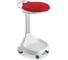 Держатель для мешка TTS Smile W-20, 120 л, с красной крышкой и педалью, с 4-мя колесами, 125 мм и 80 мм 0W004621 1