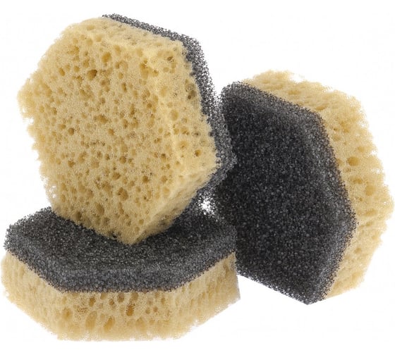 Губки для посуды Elfe TEFLON, 90х80х30 мм, 3 шт 92356 1