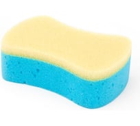Поролоновая 2-х слойная губка для мытья АВТО PATERRA 18х12х6 см 409-041
