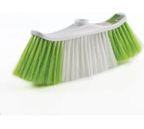 Щетка для уборки ЛЮБАША, ширина 25 см, щетина 8 см двухцветная, пластик, крепление еврорезьба 605030