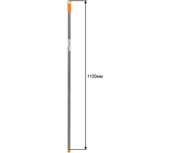 Черенок OfficeClean Professional металлопластик, 0.25 мм, 110 см, еврорезьба 303092