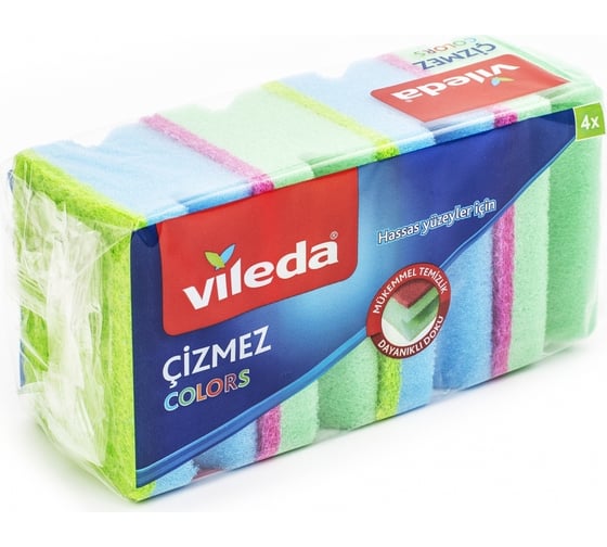 Губка Vileda колорс 4 шт 169750