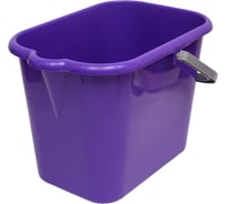 Ведро Мультипласт Групп 16 л, без отжима, прямоугольное, с носиком мп фиолетовый (10) MPG961604/960255
