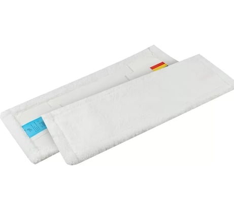 Плоский МОП NV микрофибра, 40 см, белый, крепление карман и ухо NNM40/C