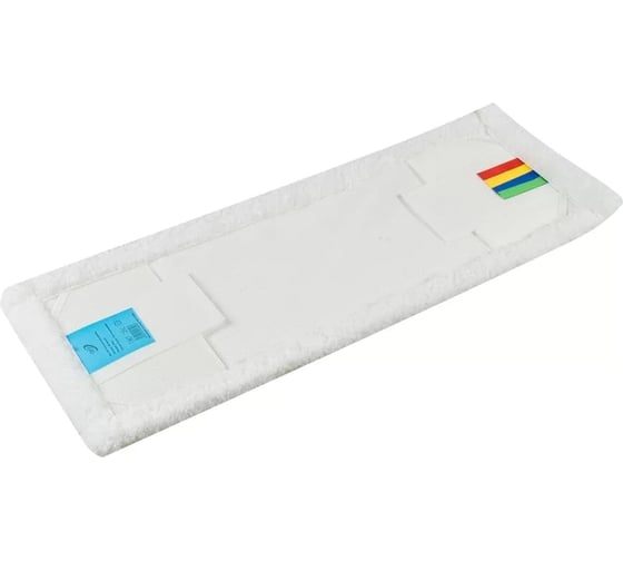 Плоский МОП NV микрофибра, 40 см, белый, крепление карман и ухо NNM40/C