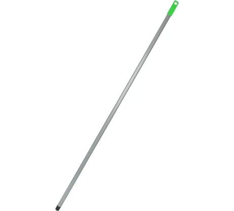 Ручка для швабры NV алюминиевая, цвет зеленый, 130 см, с резьбой NV-138G