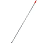 Ручка для швабры NV алюминиевая, цвет красный, 130 см, с резьбой NV-138R