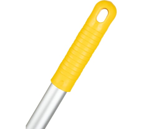Ручка для швабры NV алюминиевая, цвет желтый, 130 см NV-137Y