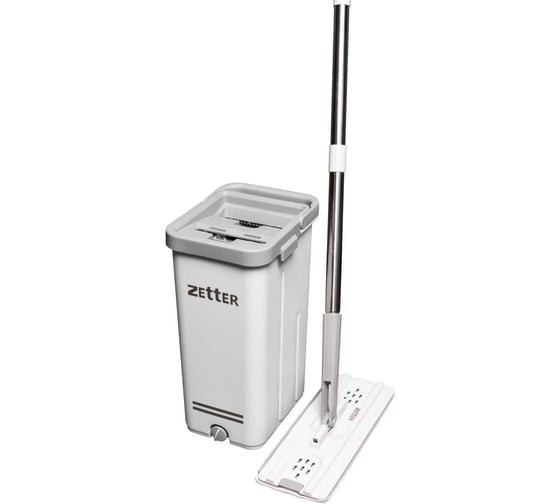 Швабра с отжимом и ведром Zetter M 10 л + 1 насадка zet_prem_w 1