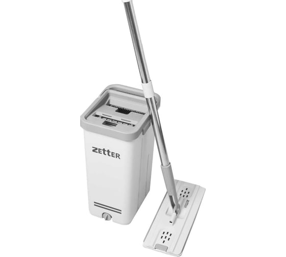 Швабра с отжимом и ведром Zetter S 6.5 л + 1 насадка zet_prems_w 1