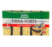 Кухонные большие губки Domi Fibra Forte 5 шт. 43998