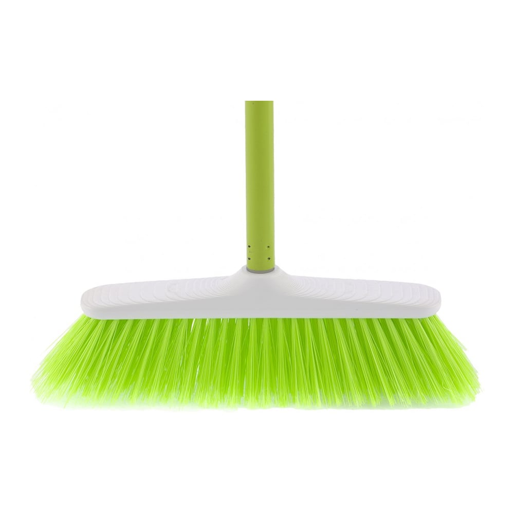 Щетка пластмассовая для подметания пола салатовая щетина с черенком ...