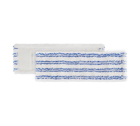 МОП TTS Wet Disinfection soft band, микрофибра, белый с синими полосками, 50 см, с карманами 0000A120B