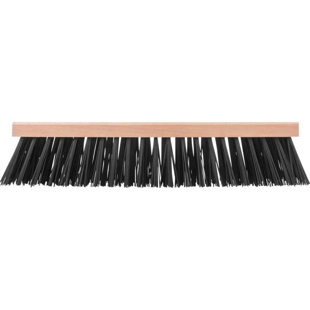 Щетка уличная FIT Профи деревянная, жесткая щетина, отверстие с резьбой ...