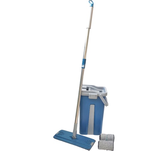 Набор швабра с ведром IHome синий, 39x23x24см, N18098