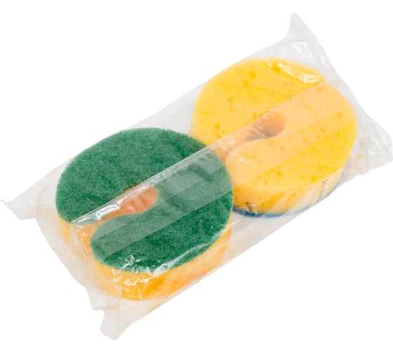 Губки из пористого поролона Meule PREMIUM Dishwashing sponges на кран, 2 шт. 00-00000091