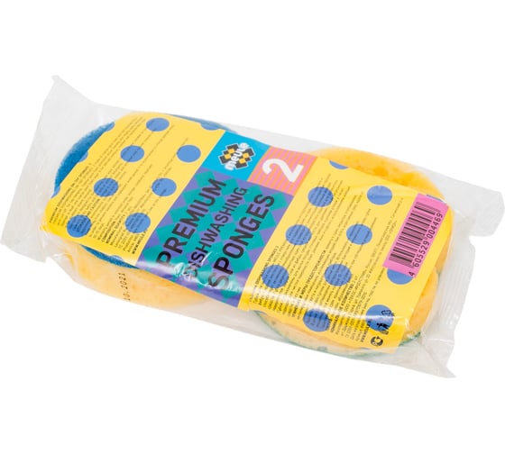 Губки из пористого поролона Meule PREMIUM Dishwashing sponges на кран, 2 шт. 00-00000091