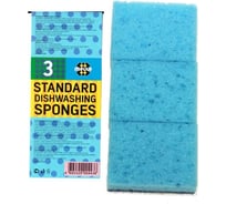 Прямоугольные губки Meule STANDARD Dishwashing sponges из крупнопористого поролона с абразивной фиброй, 3 шт. 00-00000101