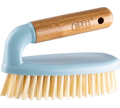 Щетка утюжок Gipfel CLEAN SERIES, 14,5x7х9,5 см. материал: пластик, бамбук, голубой 52407
