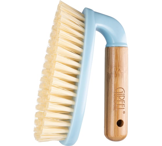Щетка утюжок Gipfel CLEAN SERIES, 14,5x7х9,5 см. материал: пластик, бамбук, голубой 52407